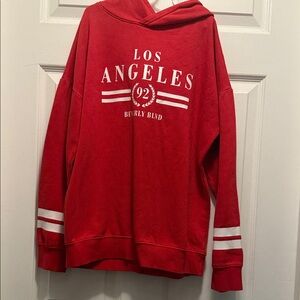 H&M Red Los Angeles Sweater